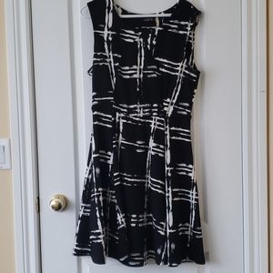 Vasna Black and White Dress